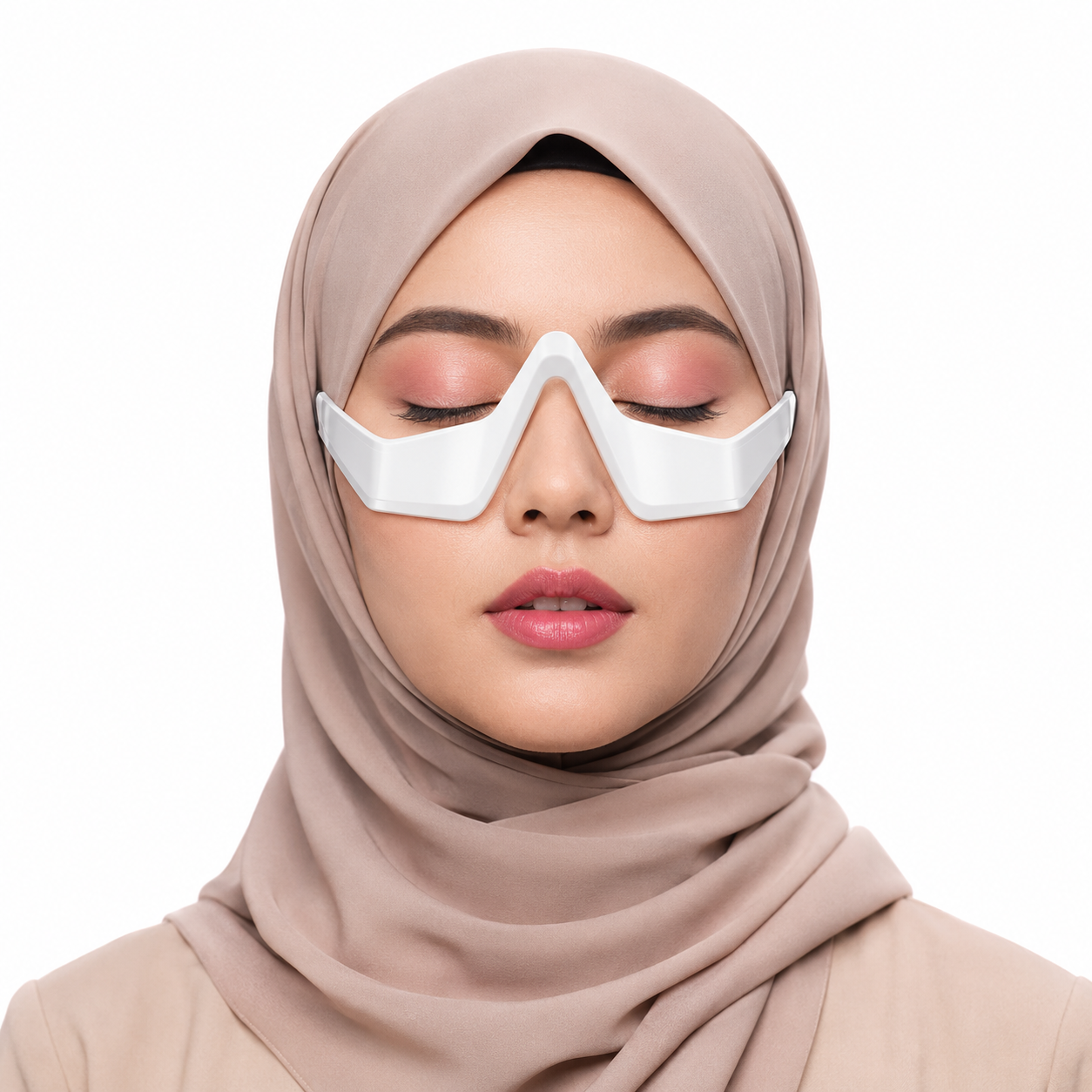 نظارات الضوء الأحمر ومساج اسفل العين